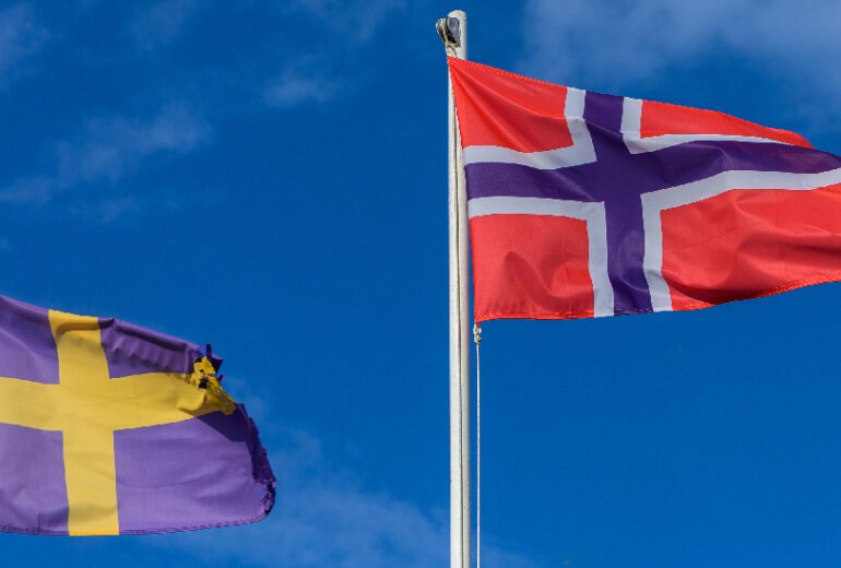Sweden & Norway Flags